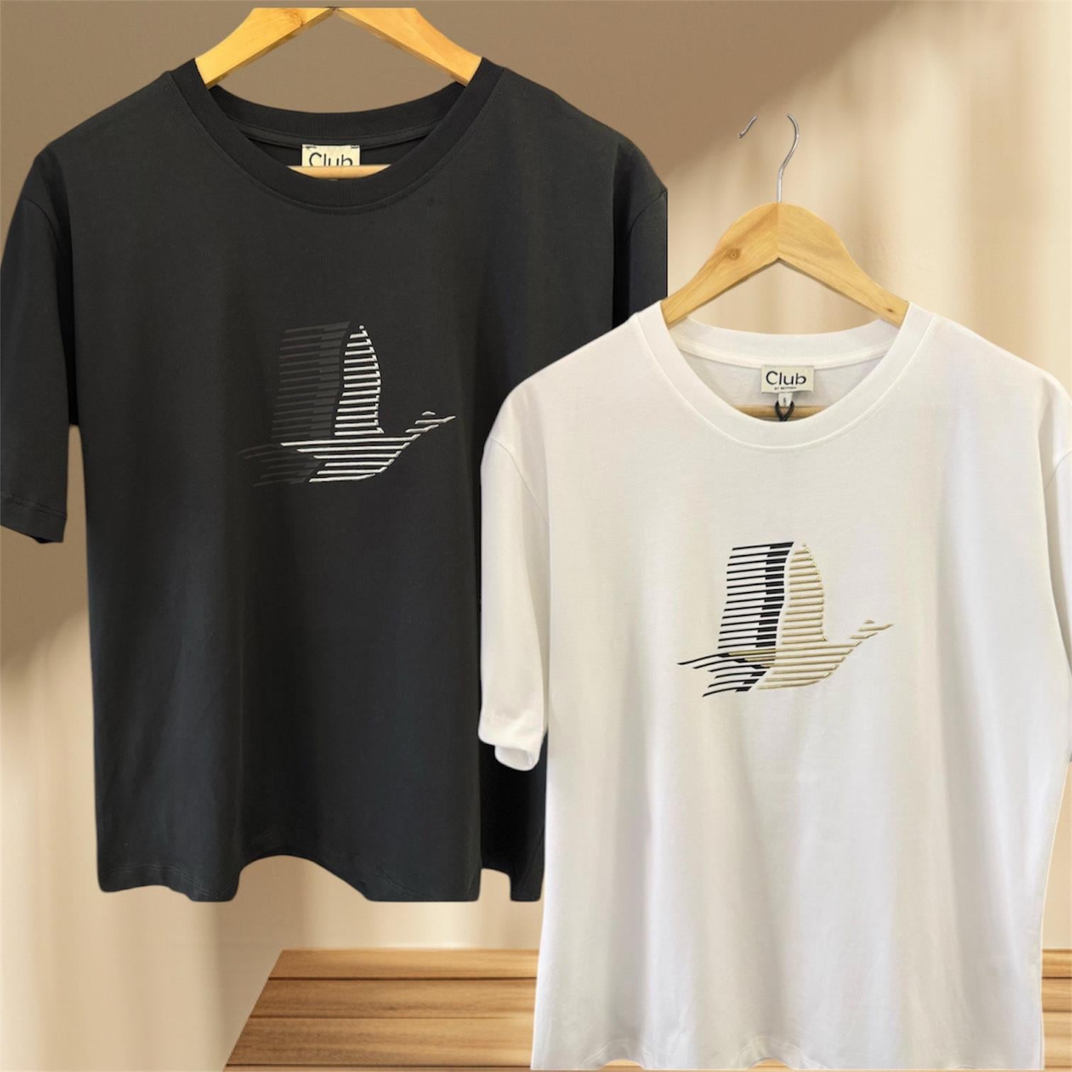 BClub Çizgi Efektli Tshirt