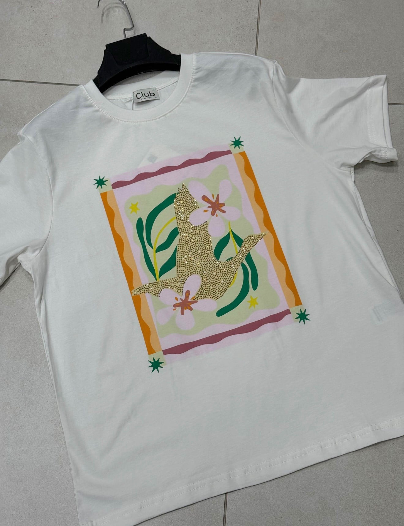 Bclub Gold Kuş Renkli Tshirt
