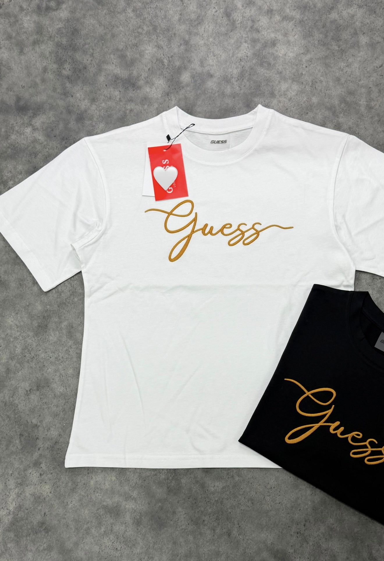 Gue Gold Script Logo Tshirt 