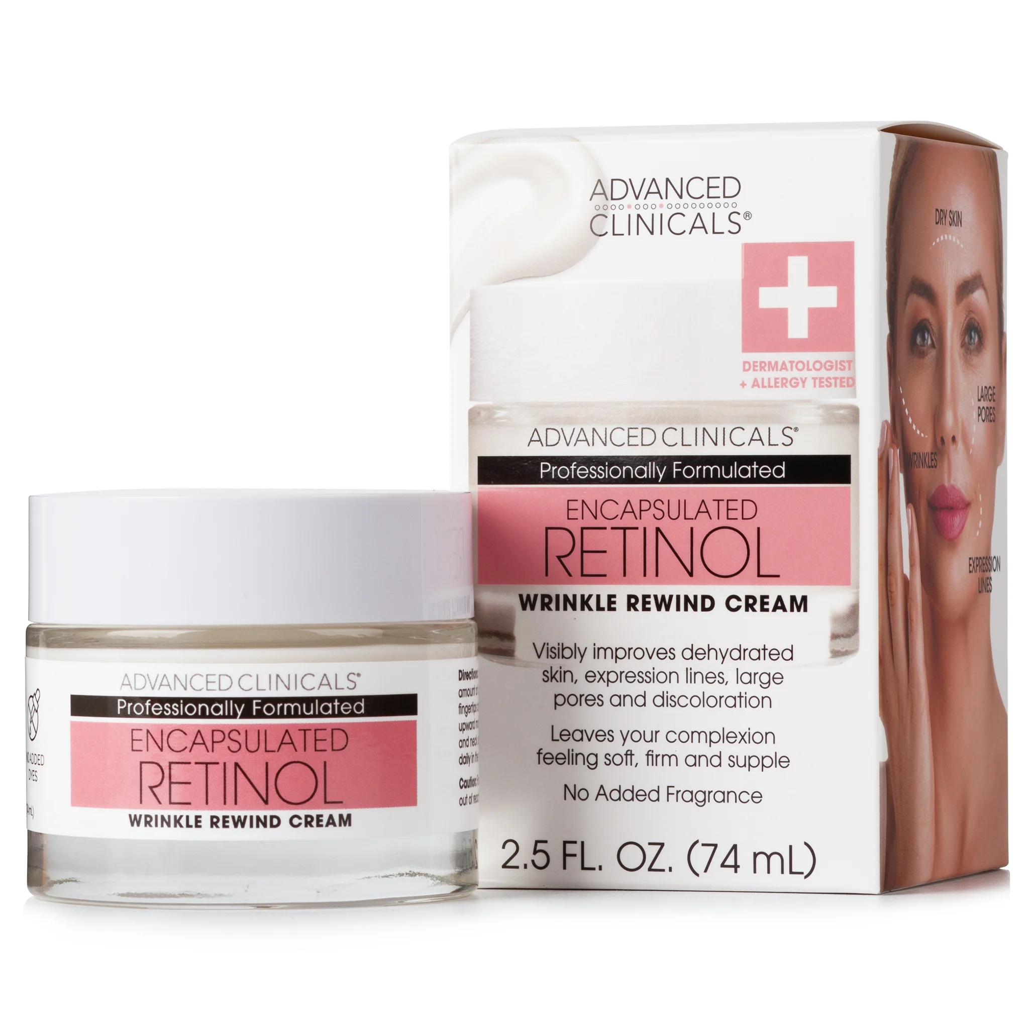 Advanced Clinicals Retinol Kırışıklık Giderici Yüz Kremi 74ML