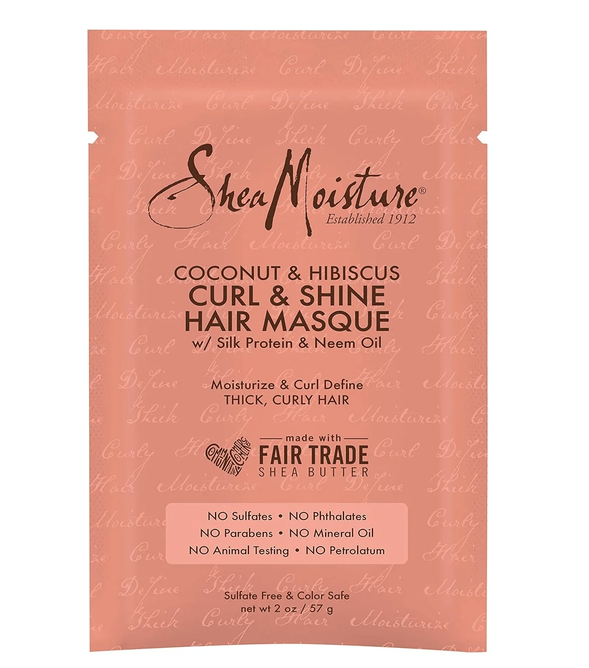 Shea Moisture Kıvırcık ve Parlaklık Veren Saç Maskesi 57 GR 12Lİ