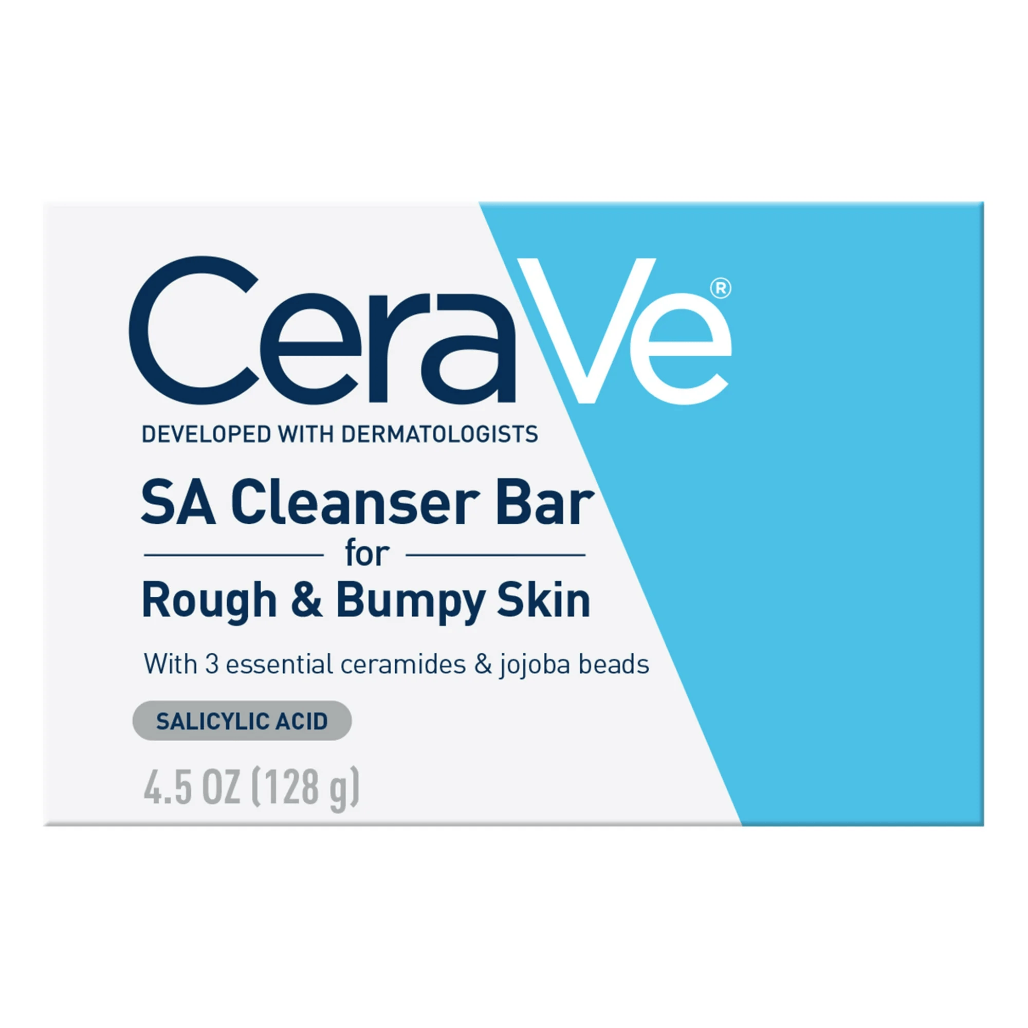 CeraVe SA Pürüzlü ve İnişli Çıkışlı Ciltler için Salisilik Asit İçeren Kalıp Sabun 128 GR