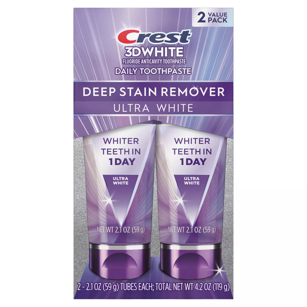 Crest 3D White Brilliance Deep Stain Remover Diş Macunu 2x59GR
