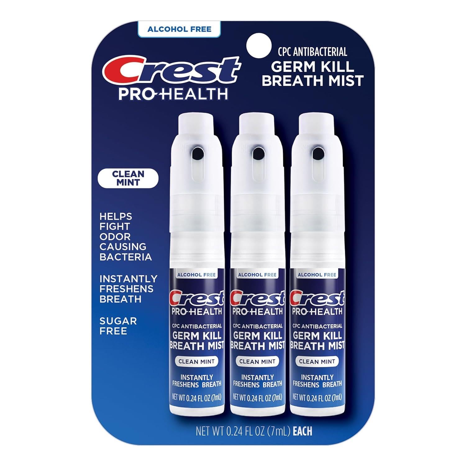 Crest Pro Health Clean Mint Mist 3lü 3x7 ML