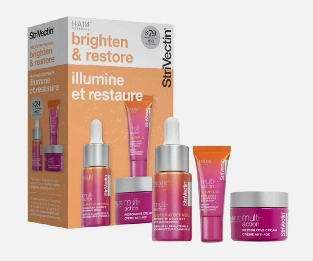 StriVectin Brighten & Restore 3lü Cilt Bakım Seti