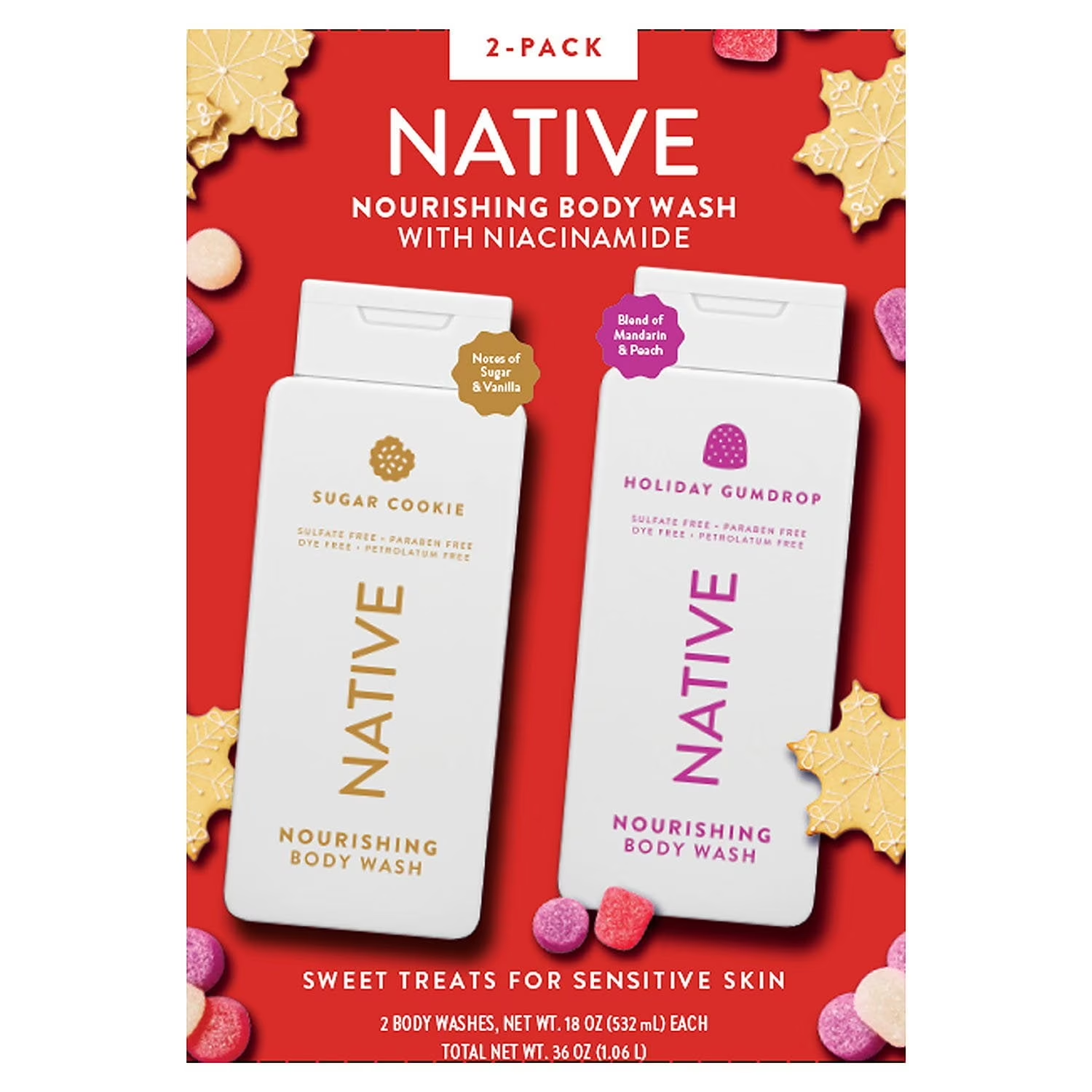 Native Nourishing Body Wash – 2 × 18 oz (532 mL Each)