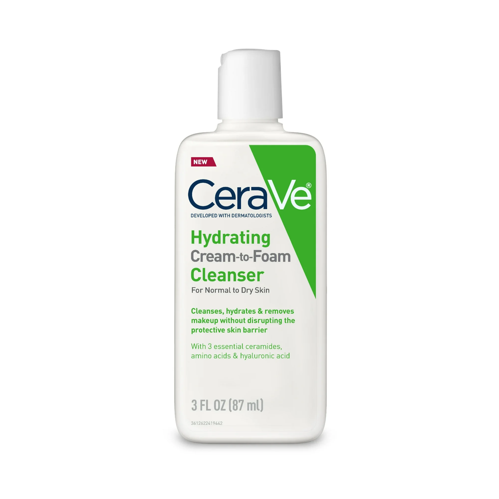CeraVe Nemlendirici Krem-Köpük Yüz Temizleyici Normal ve Kuru Cilt için 87 Ml