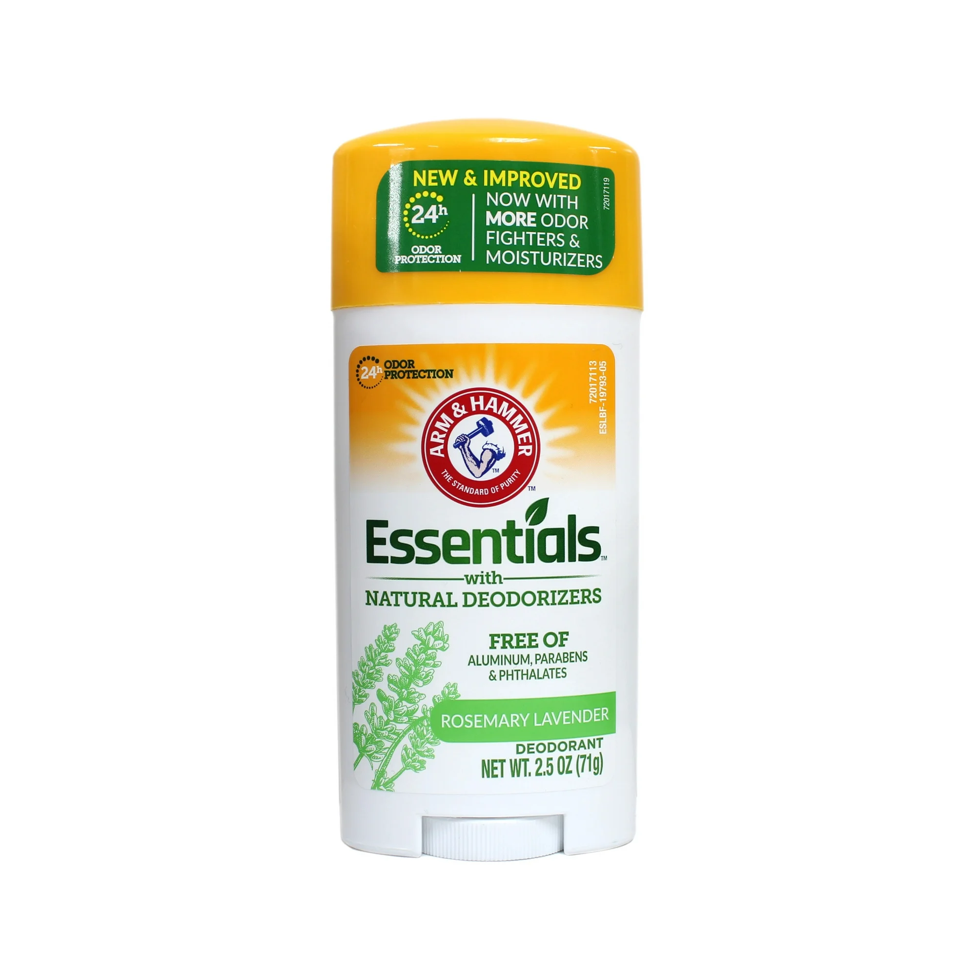 ARM & HAMMER Essentials Solid Deodorant, Fresh Rosemary Lavender,71g