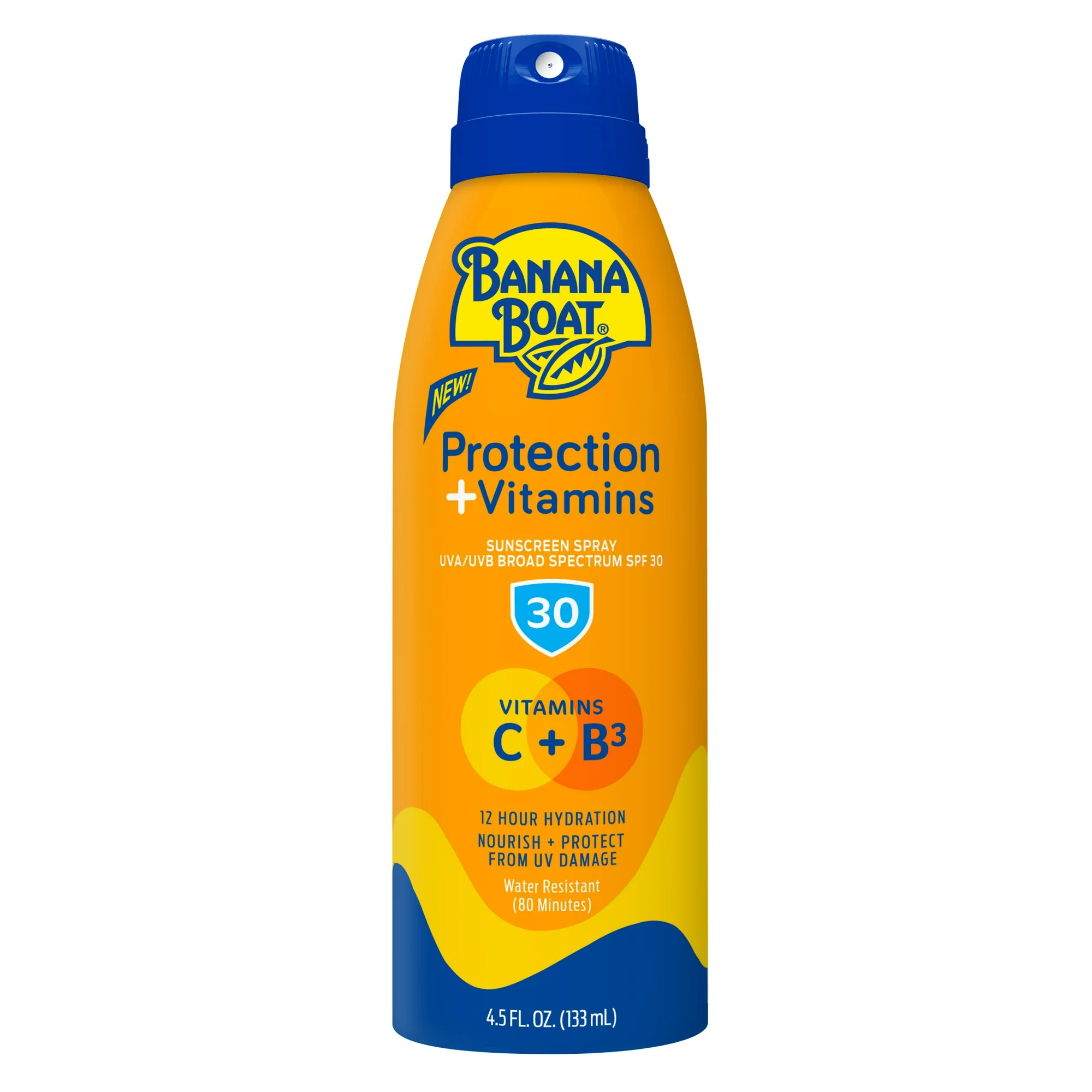 Banana Boat Protection + Vitamins Moisturizing Sunscreen Spray SPF 30, 133ml