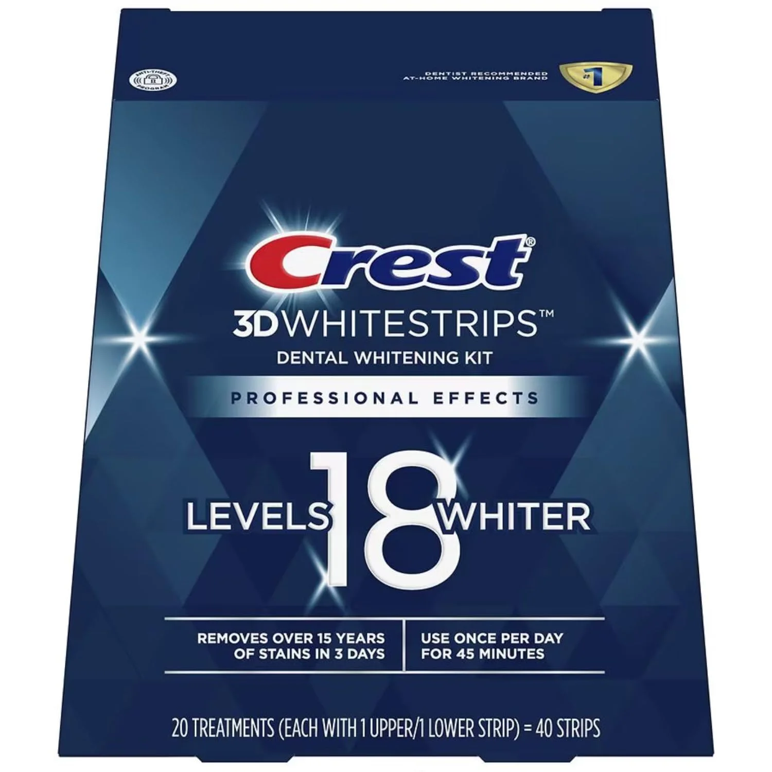 CREST 3d Whitestrips Dental Professional Effects Diş Bandı 40 Strips