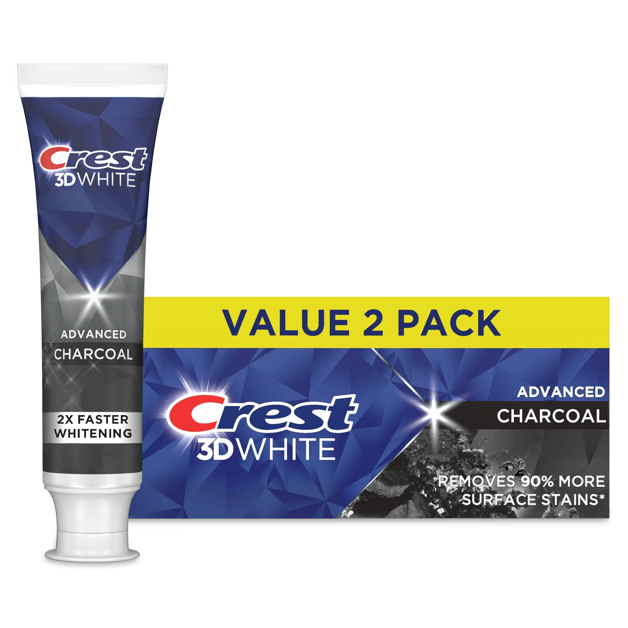 Crest 3D Advanced Charcoal  Beyaz Kömür Diş Beyazlatıcı Diş Macunu.2'li (93grx2)