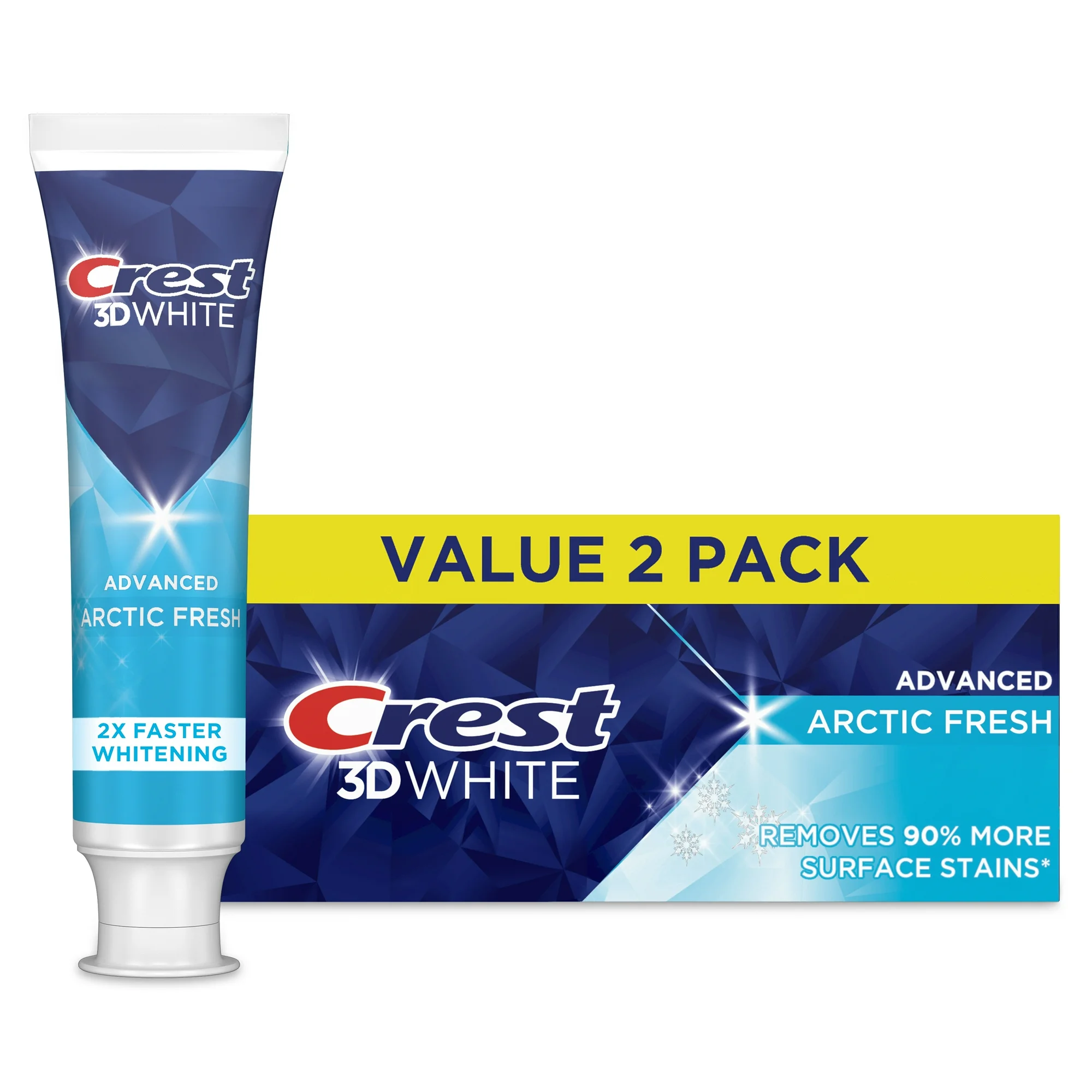 Crest 3D White Advanced Arctic Fresh Beyazlatıcı Diş Macunu, 2'li (2x93gr)