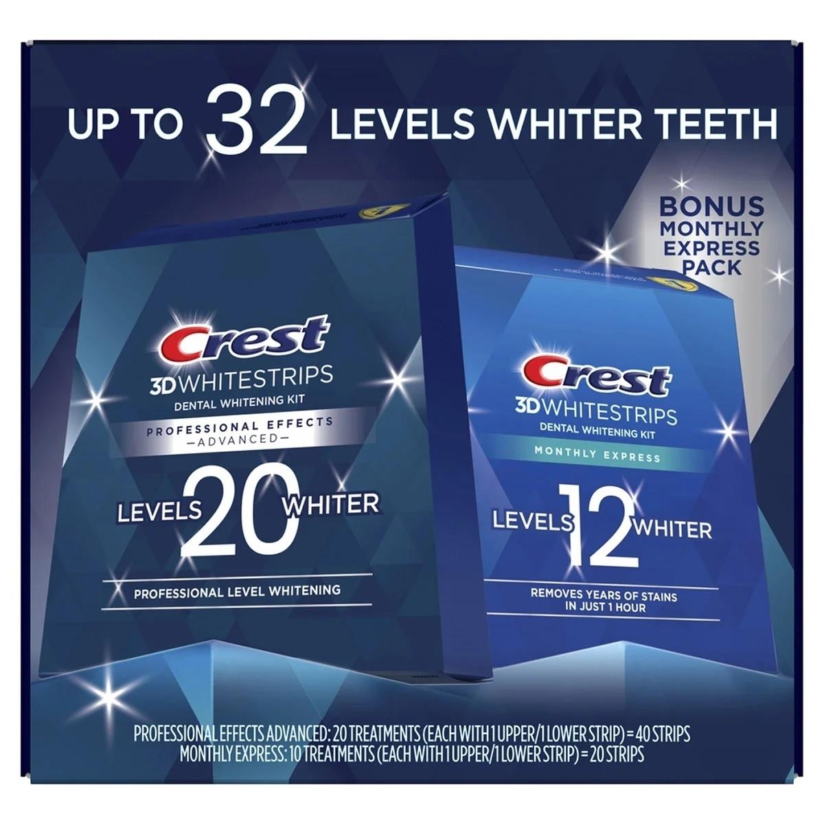 Crest 3D Whitestrips 40+20 strips