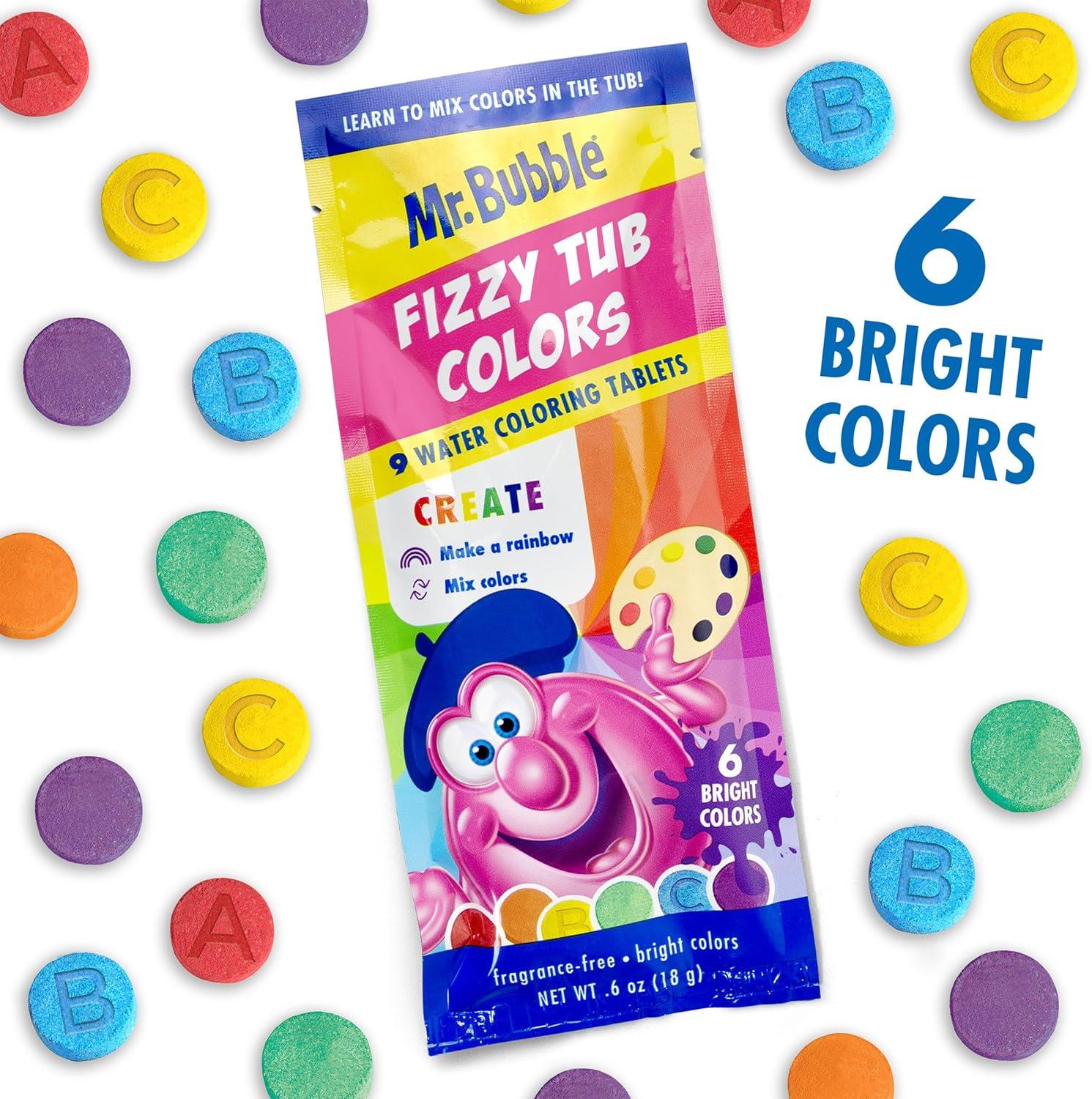 Mr. Bubble Fizzy Tub Colors Banyo Suyu Boyama Tabletleri