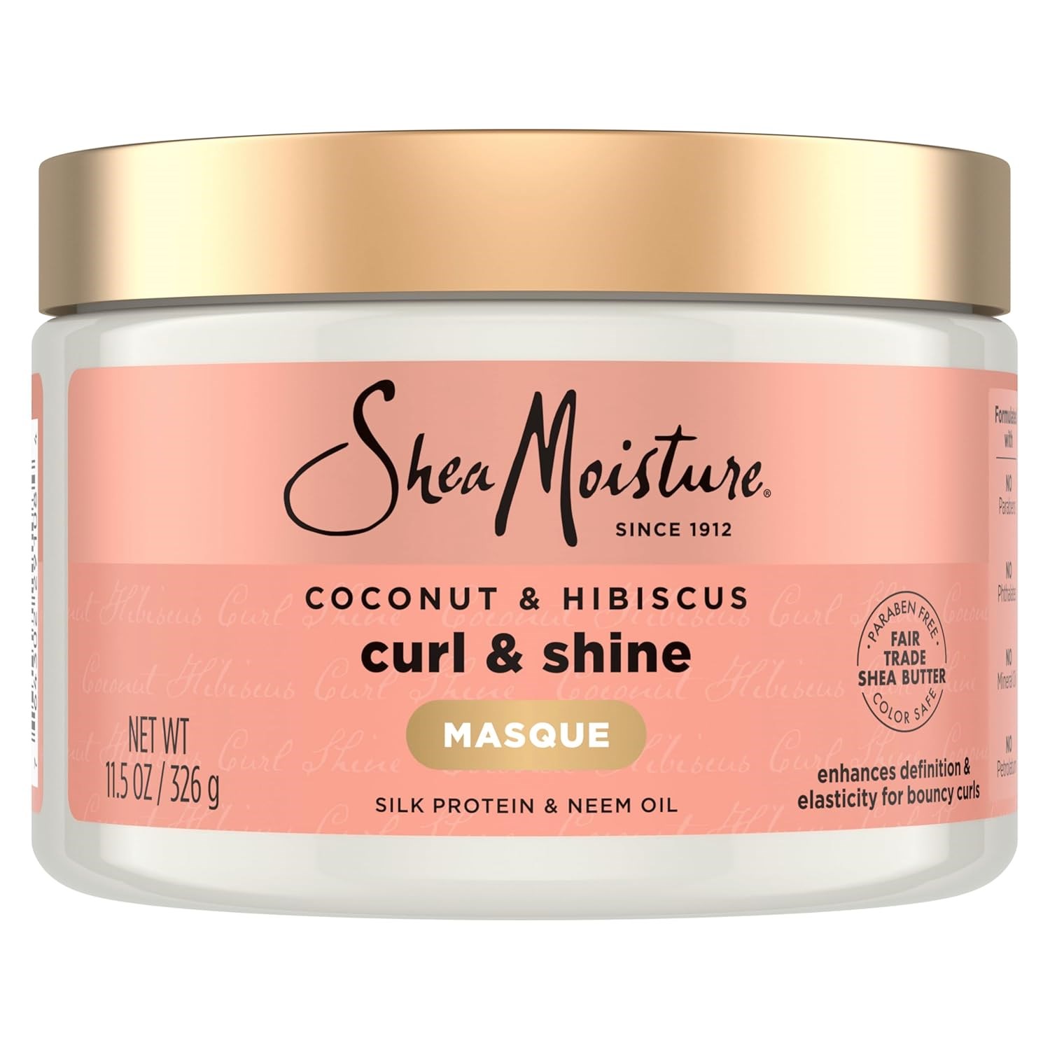 SheaMoisture Coconut & Hibiscus Kuru Bukleler İçin Saç Maskesi 326GR