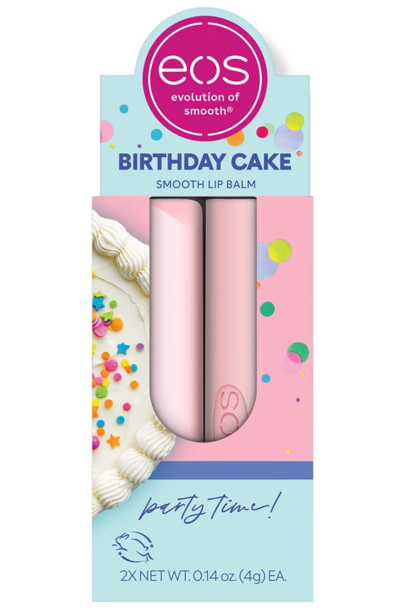 Eos Lip Balm Birthday Cake 2'li Dudak Balsamı 2x4GR