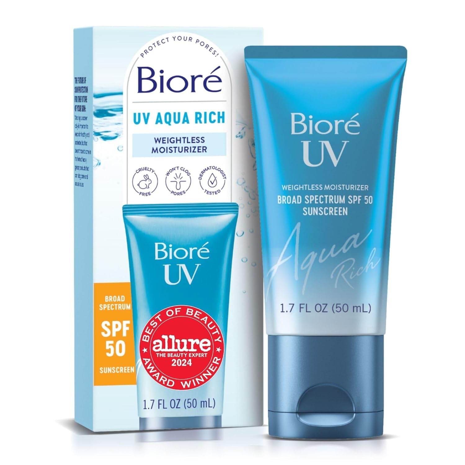 Biore UV Aqua Rich SPF 50 Günlük Yüz Nemlendiricisi 50ML