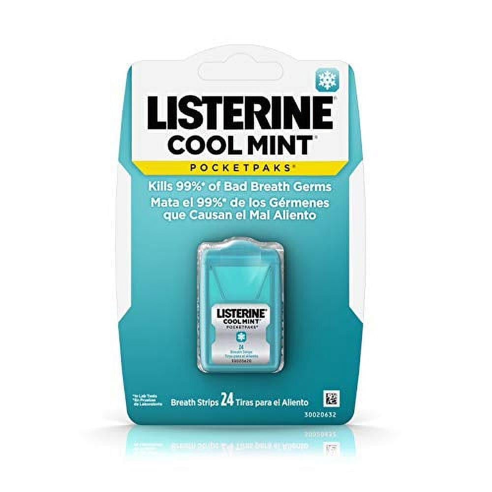 Listerine Cool Nane PocketPaks Taze Nefes Şeritleri, 24 Şeritli Paket