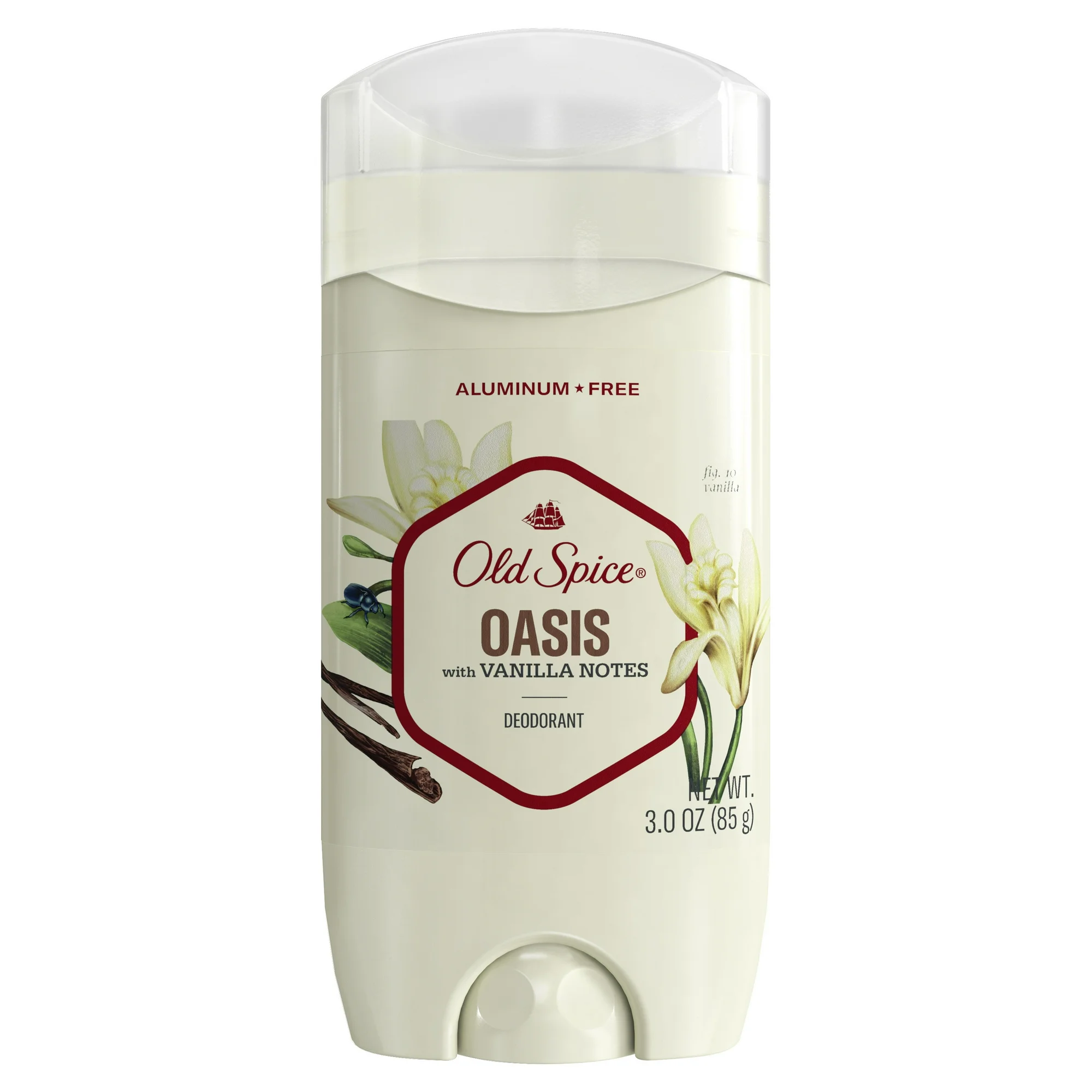 Old Spice Oasis Men's Deodorant, Aluminum-Free, with Vanilla Note 85g