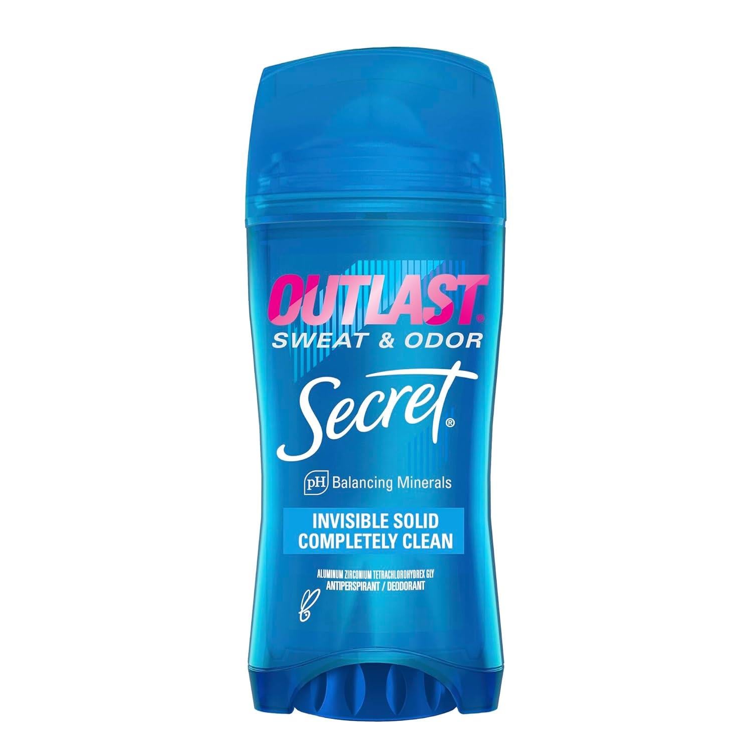 Secret deodorant Outlast Completely Clean invisible solid Deodorant Jel 73 g