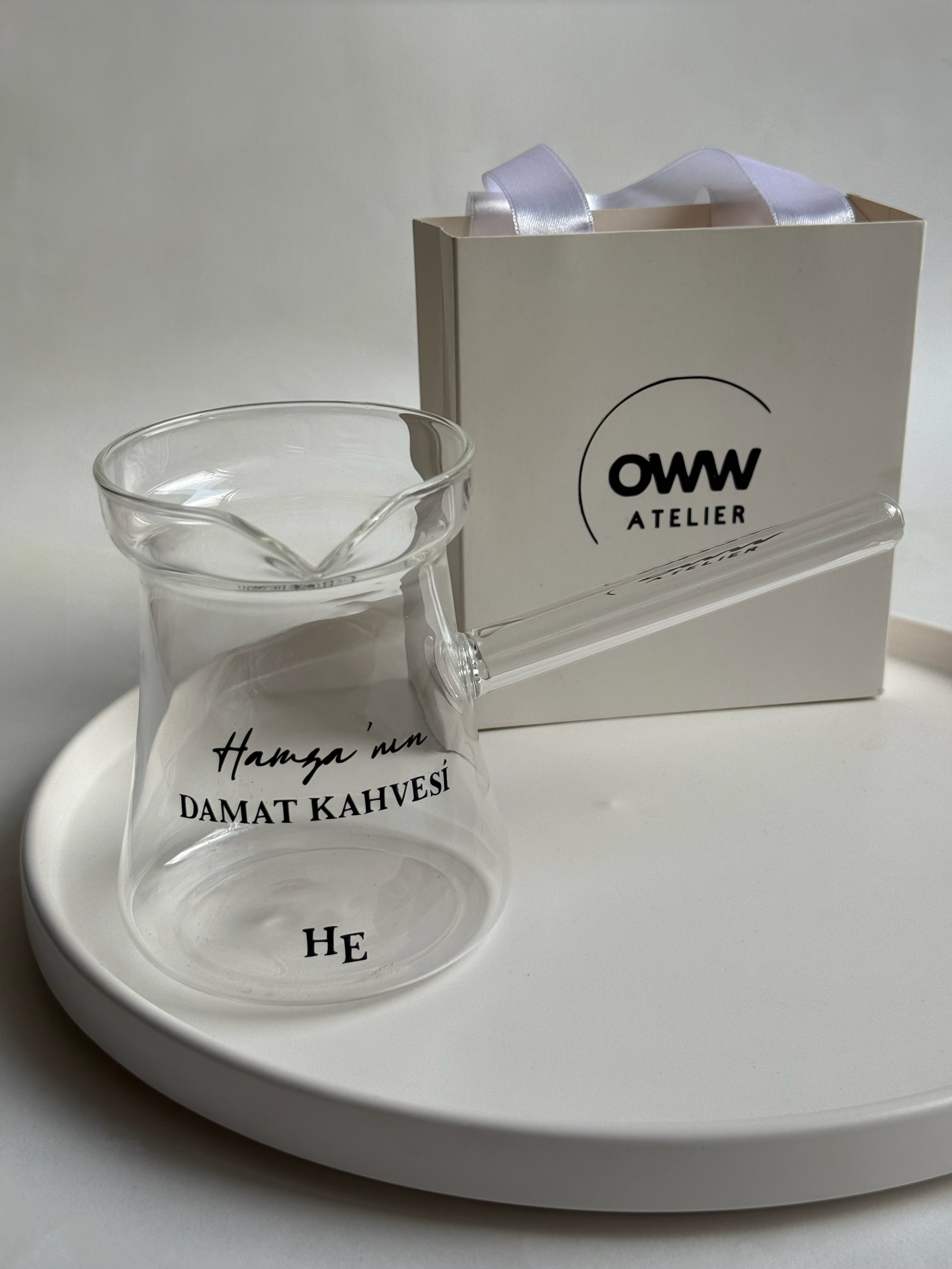  İsimli Cezve Model 5 (Parlak Siyah Baskı) 310 ml