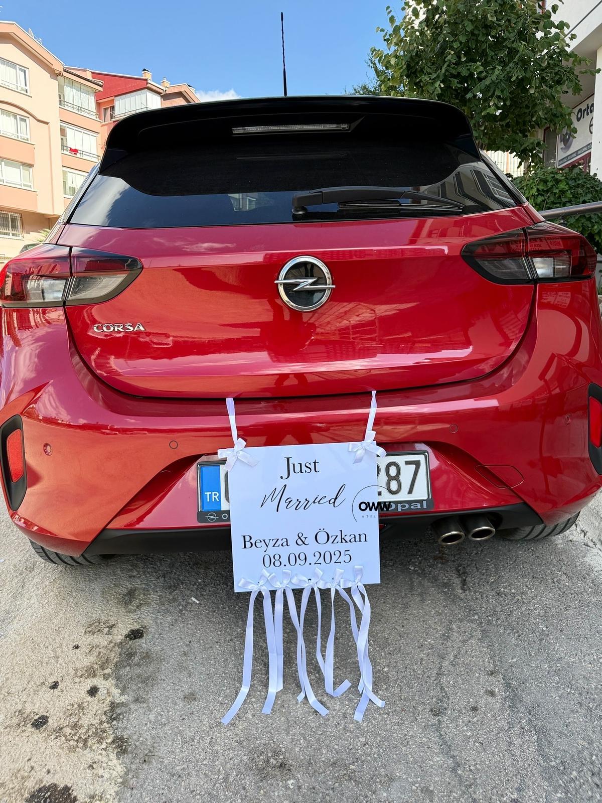 Gelin Arabası Plakalığı Model 1