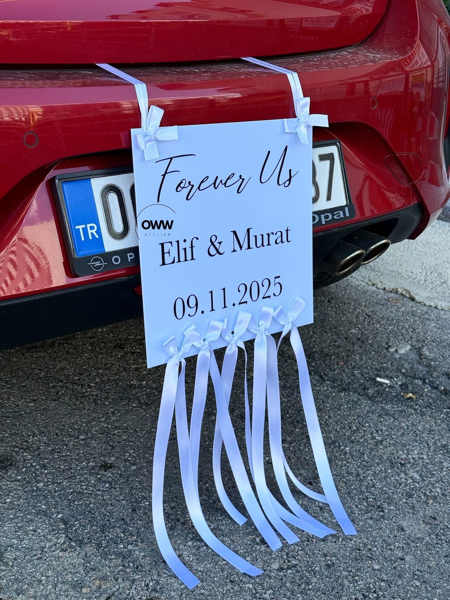 Gelin Arabası Plakalığı Model 2