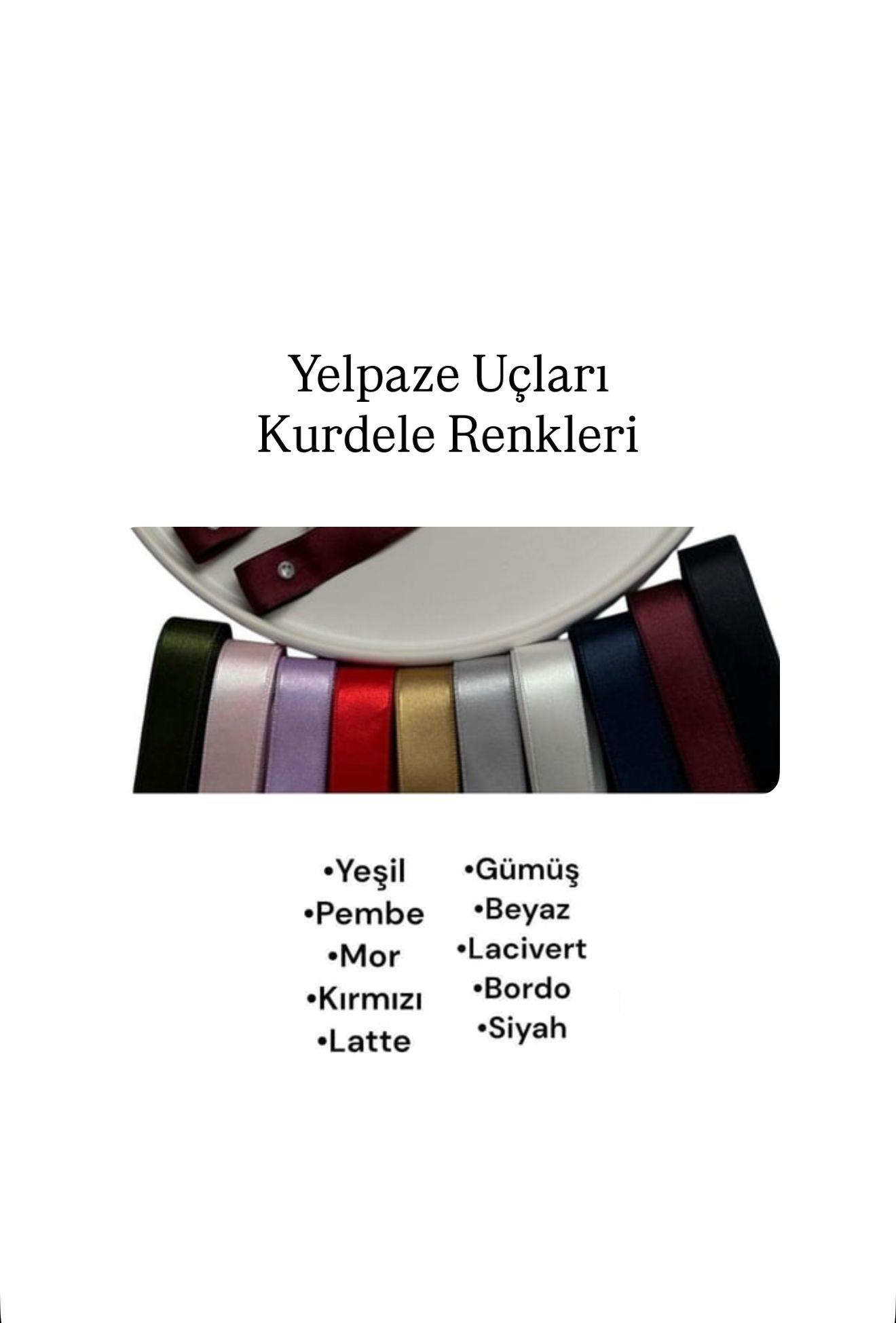 Hediyelik Yelpaze Model 1 (Kurdele Uçları Baskılı Model)