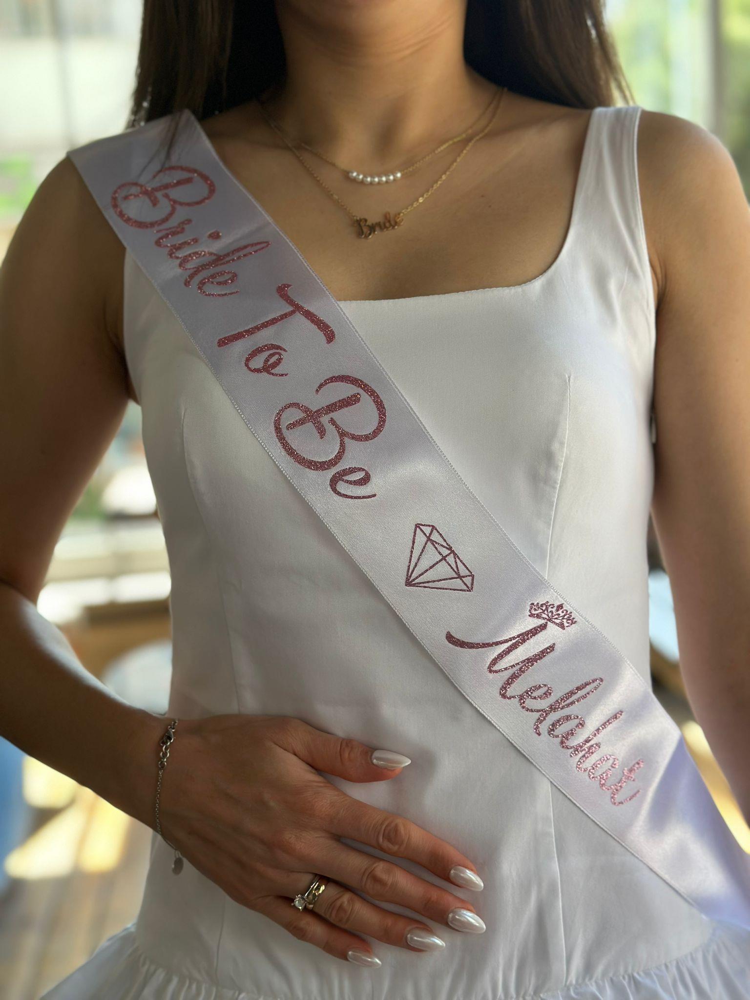 İsimli Bride To Be Kurdele Model 1