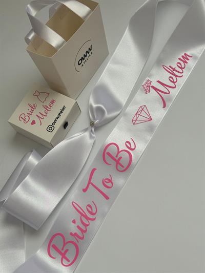 İsimli Bride To Be Kurdele Model 7