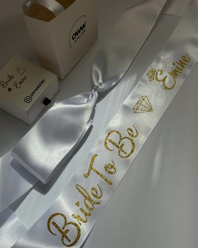 İsimli Bride To Be Kurdele Model 8
