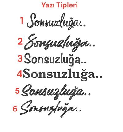 İsimli Damat Fincanı Mendili (Beyaz Kenarlı) Yazı Tipi Küçük Font 1 