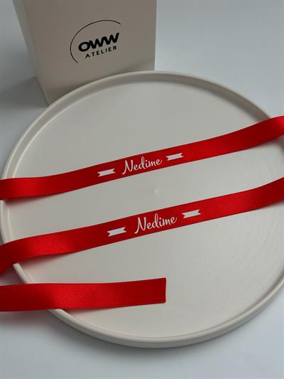 Nedime Kol Kurdelesi 1 Adet Kırmızı (2cm en)