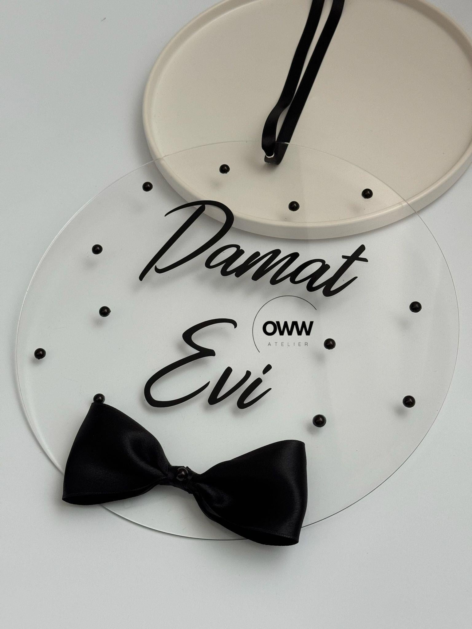 Damat Evi Kapı Süsü (Siyah İnci Detaylı)