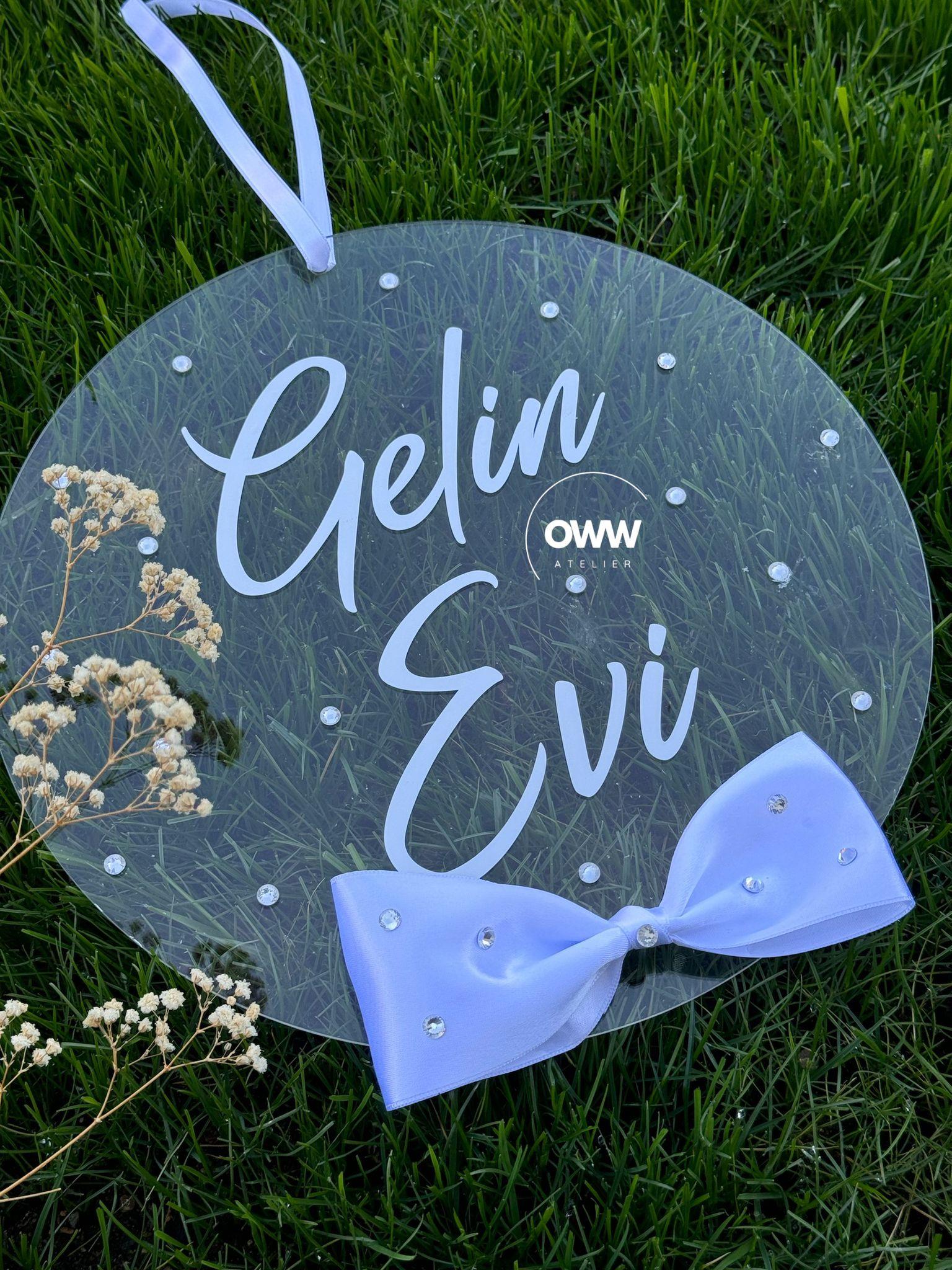 Gelin Evi Kapı Süsü (Kristal Taş Detaylı)