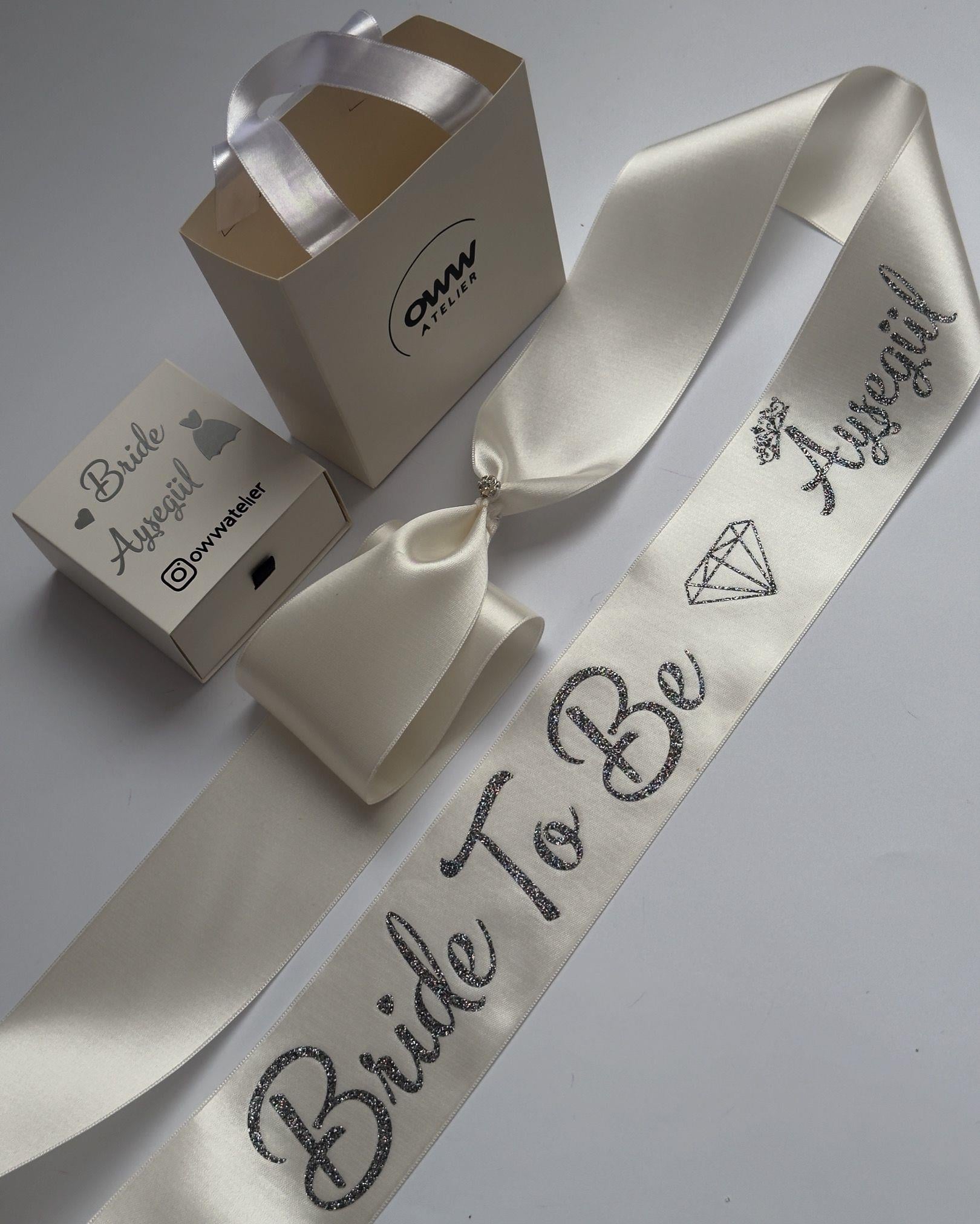 İsimli Bride To Be Kurdele Model 3