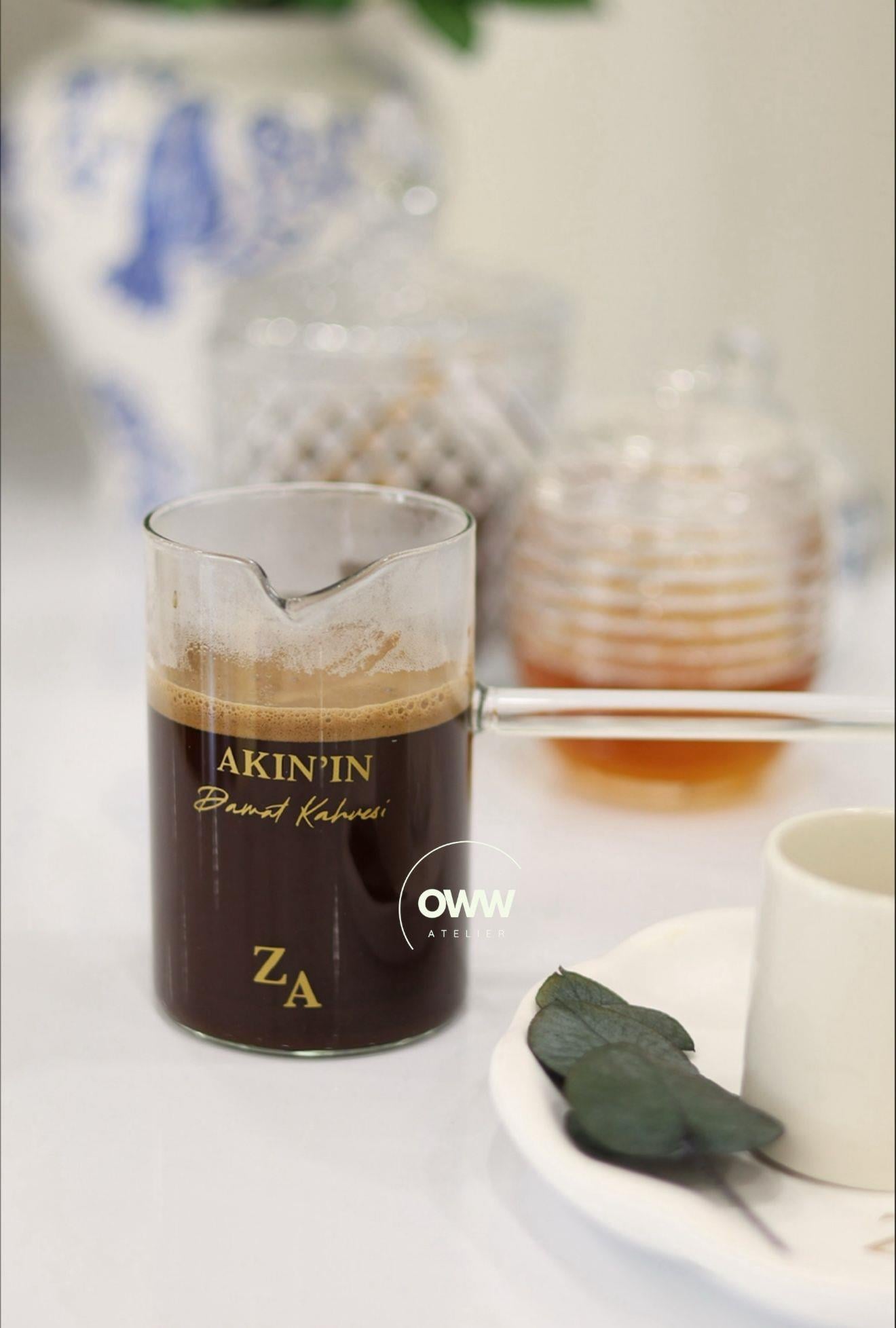 İsimli Cezve Model 9 (Metalik Altın Baskı) 