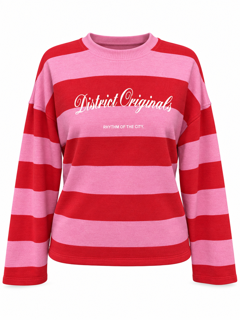 Çizgili Kadın Sweatshirt