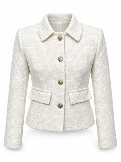 Tüvit Kısa Blazer Ceket