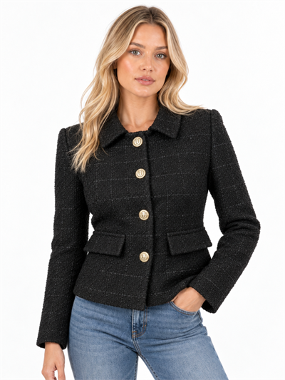 Tüvit Kısa Blazer Ceket