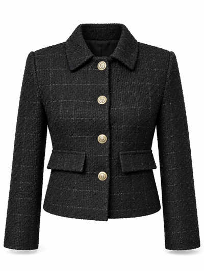 Tüvit Kısa Blazer Ceket