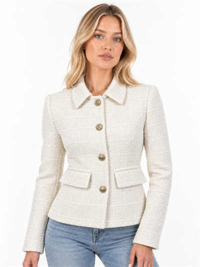 Tüvit Kısa Blazer Ceket