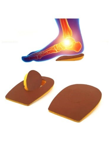Heel Relief Deri Topuk Dikeni Tabanlık,Topuk Yumuşatıcı İç Taban,Gizli Topuk Dikeni Tabanlık Kiremit