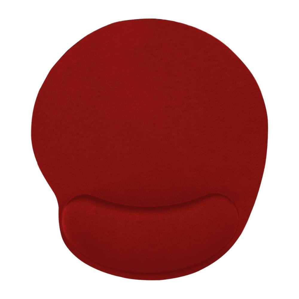 Kırmızı Bilek Destekli Ergonomik Kaymaz Taban Mouse Pad