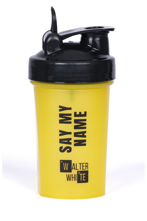 Protein Shaker,Karıştırıcı Shaker,Sporcu Shaker,Antreman Shaker Sarı 550 ML