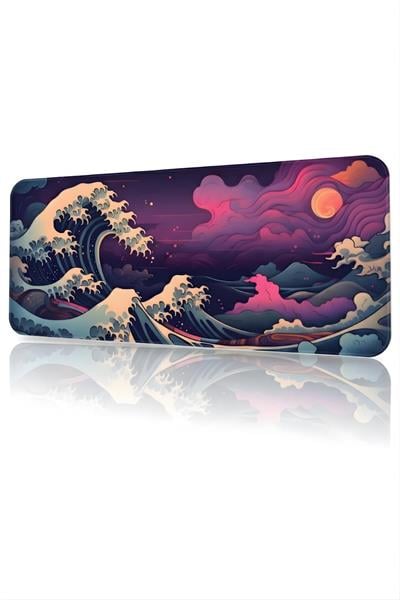 8 Farklı Model Dikişli Kenar 90x40 cm Dijital Oyuncu Gaming Mouse Pad