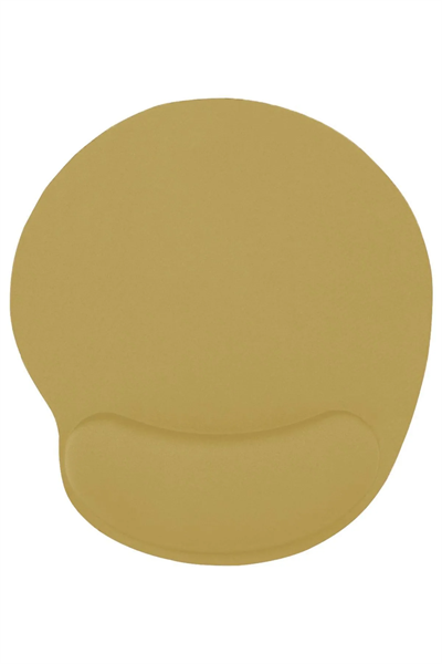 Bej Bilek Destekli Ergonomik Kaymaz Taban Mouse Pad