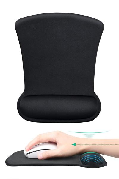 ErgoComfort Bilek Destekli Ergonomik Kaymaz Taban Mouse Pad , Bilek Koruyucu Tasarım