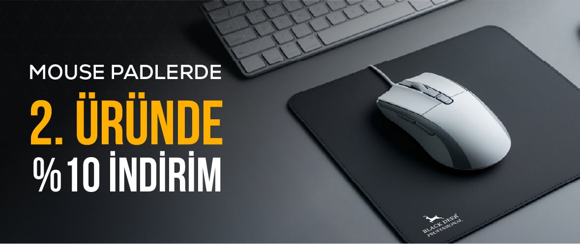 MOUSE PADLERDE 2. ÜRÜNDE %10 İNDİRİM + BİLEK DESTEĞİ HEDİYE