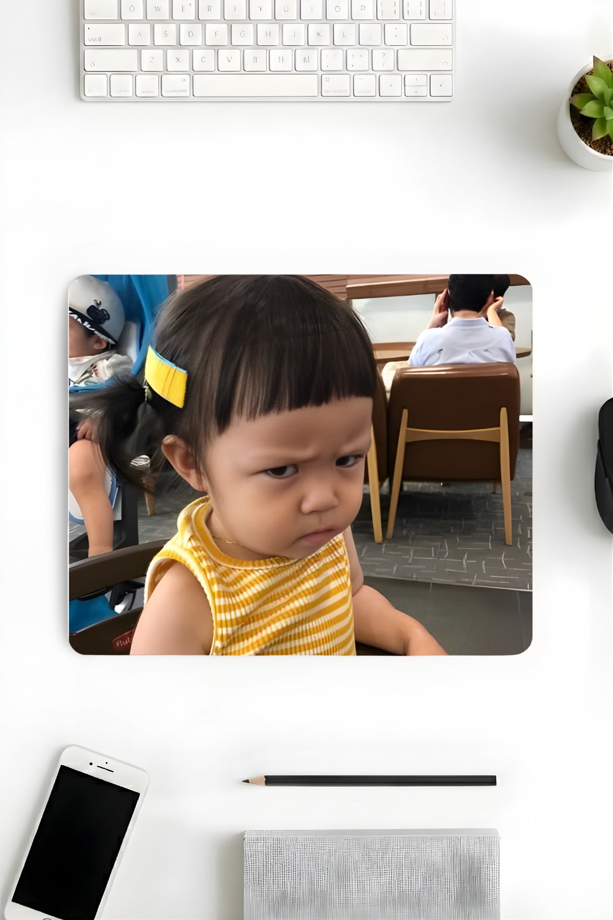 18x22 Cm Desenli Mouse Pad Baskılı Tasarımlı Mouse Pad,Ofis Aksesuarları, Angry